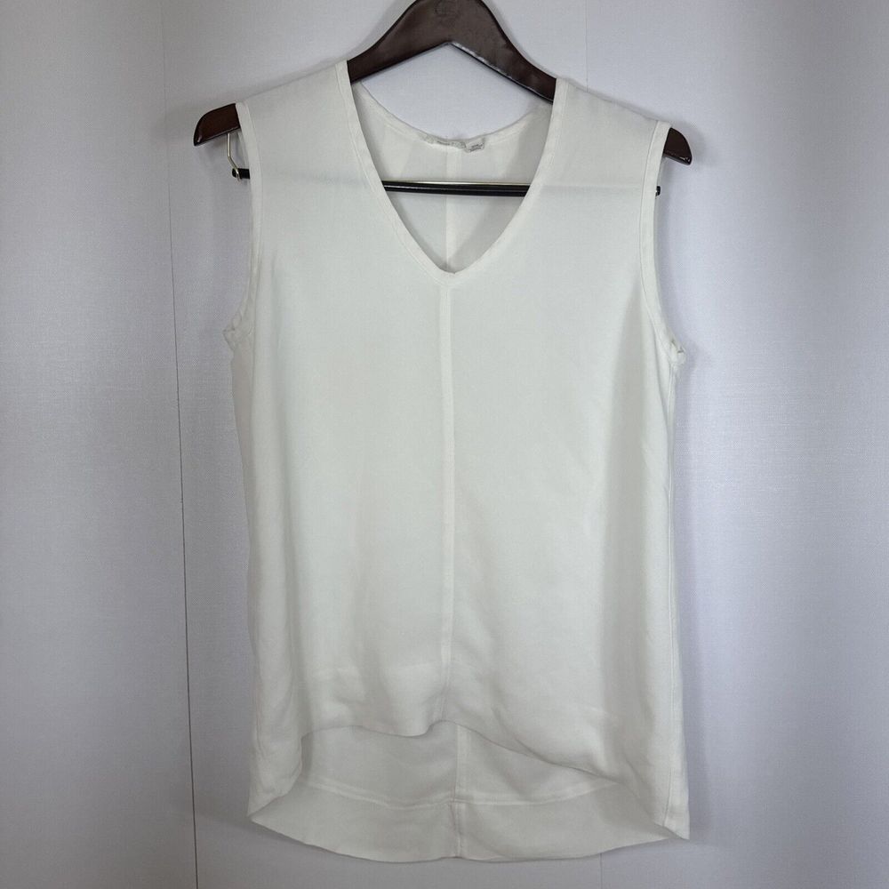 Wilt Womens White Oversize Sleeveless Top Shirt ‎ XS